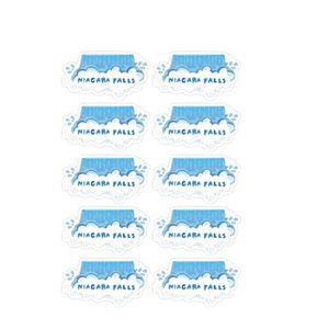 NIAGRA FALLS LAMINATED VINYL STICKERS #152